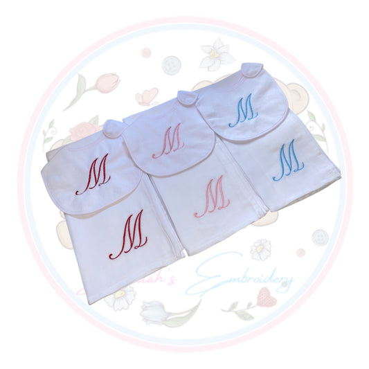 3 Set Of Muslin & Bib