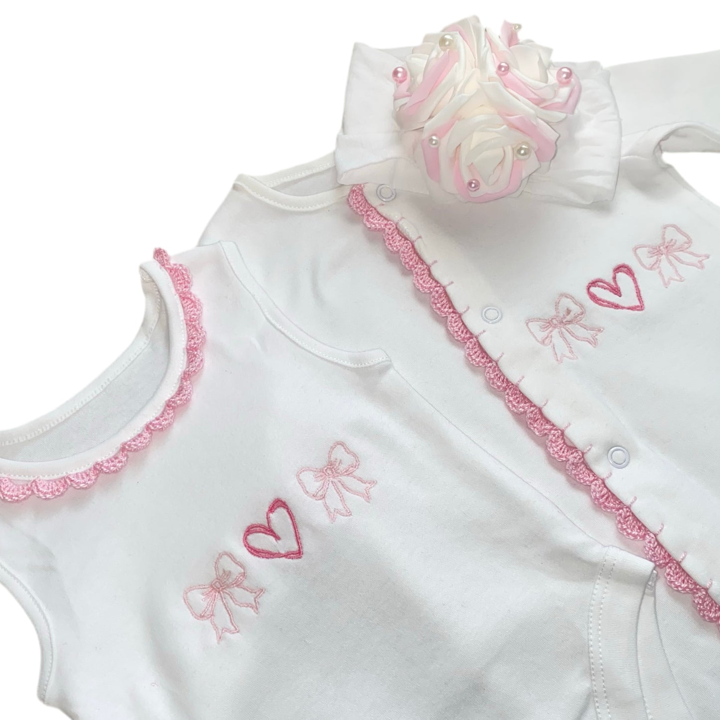 Heart With Bows Set