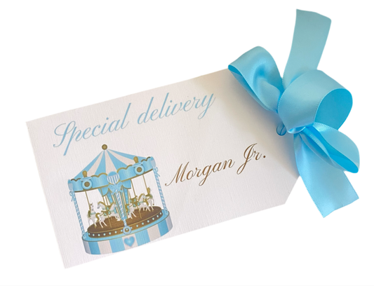 Carousel “Special Delivery” tag