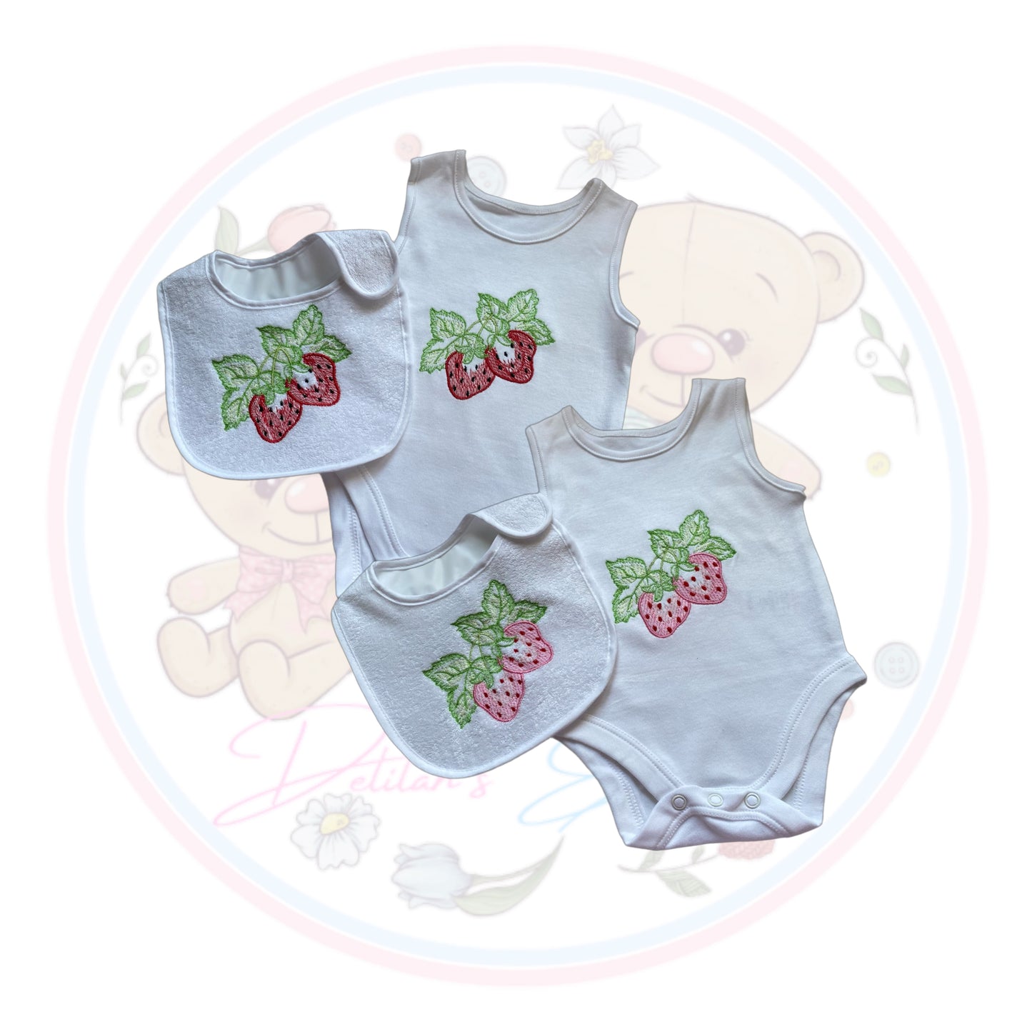 Strawberry Vest And Bib
