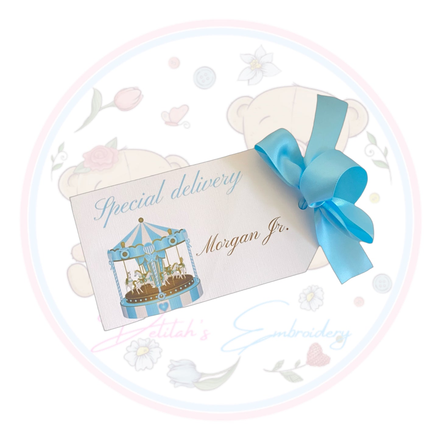 Carousel “Special Delivery” tag
