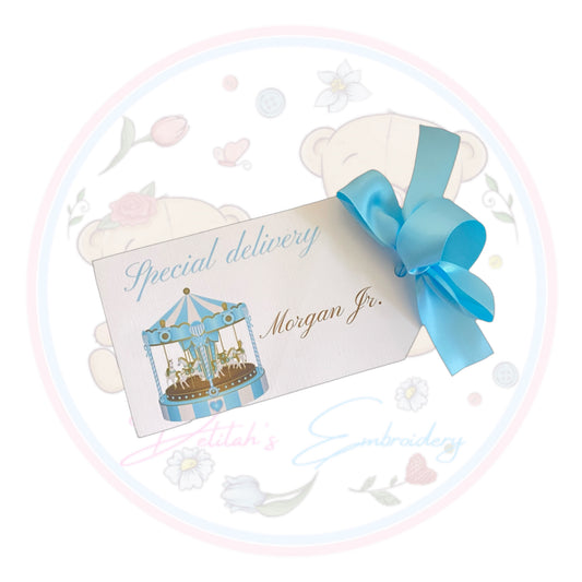 Carousel “Special Delivery” tag