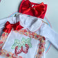 Strawberry Velvet Babygrow Set