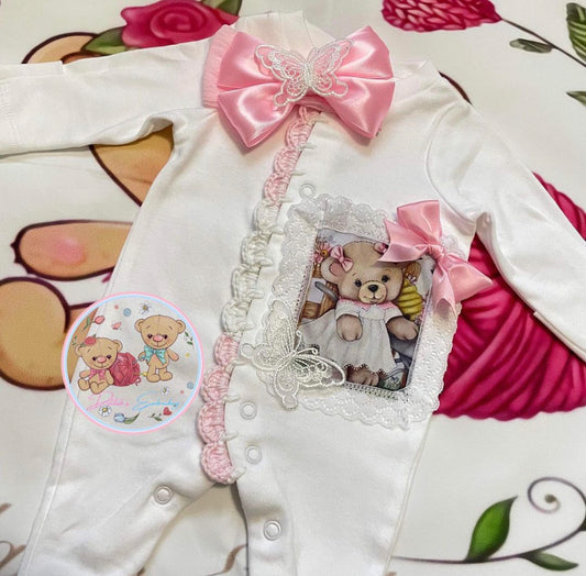 Pink Bear And Butterfly Set