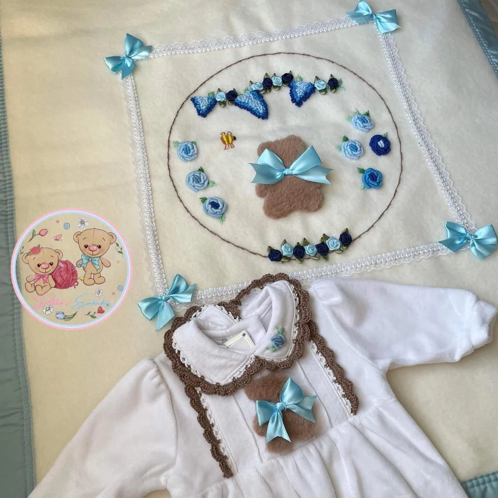 Hand Embroidery Blanket - Baby Gift Sets