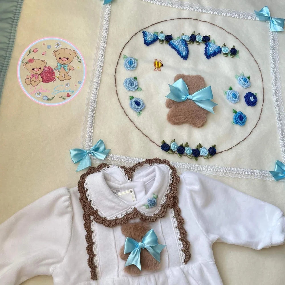 Hand Embroidery Blanket - Baby Gift Sets