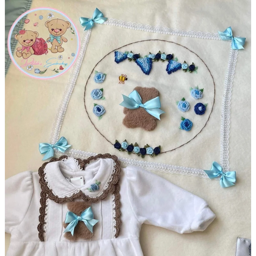 Hand Embroidery Blanket - Baby Gift Sets