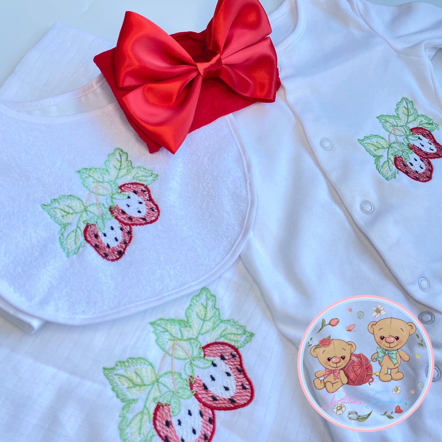 Strawberry Babygrow Set