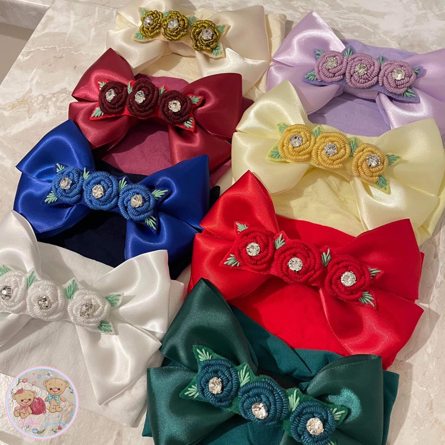 Triple Roses Bow